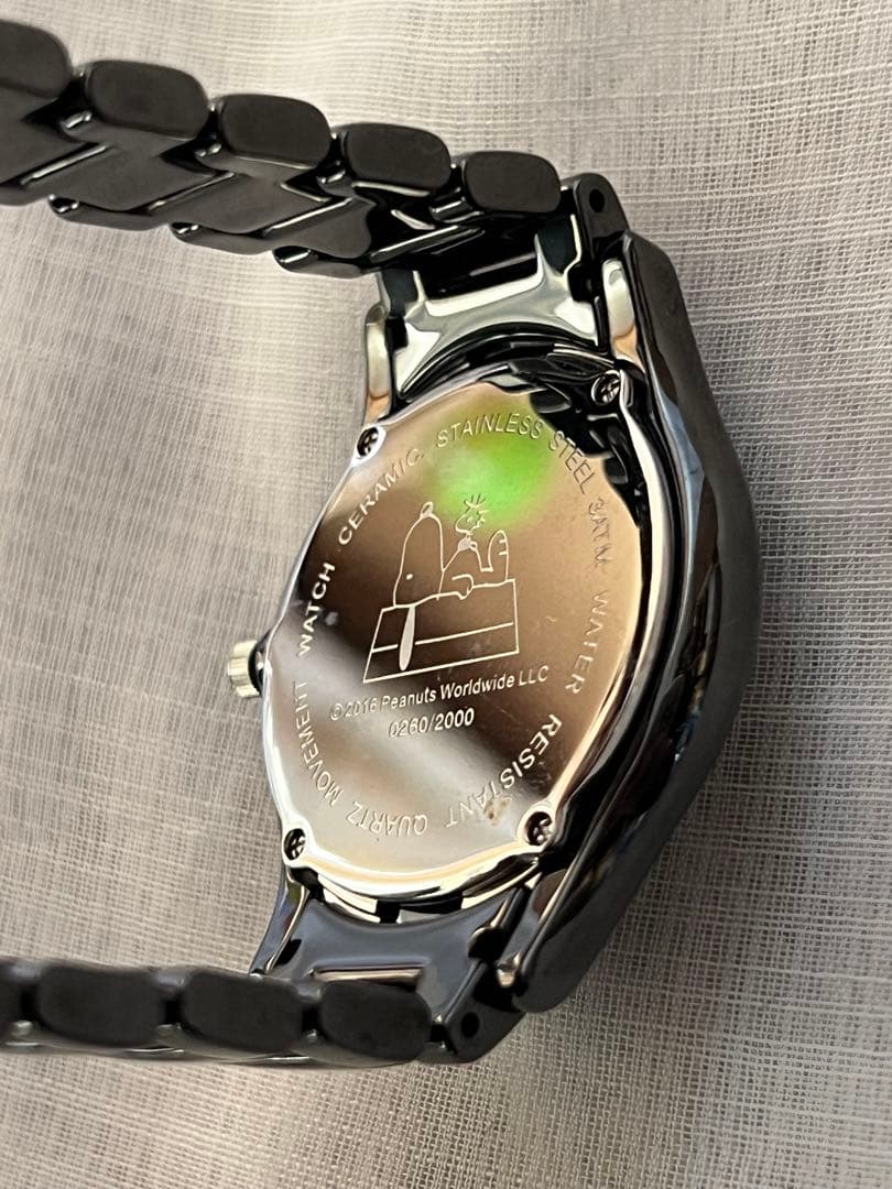 【限定2000個】SNOOPY スヌーピー 幸せのナイスショット 天然ダイヤ入り