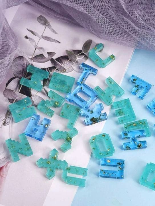 【#29】ピクセル　アルファベット　型　シリコンモールド