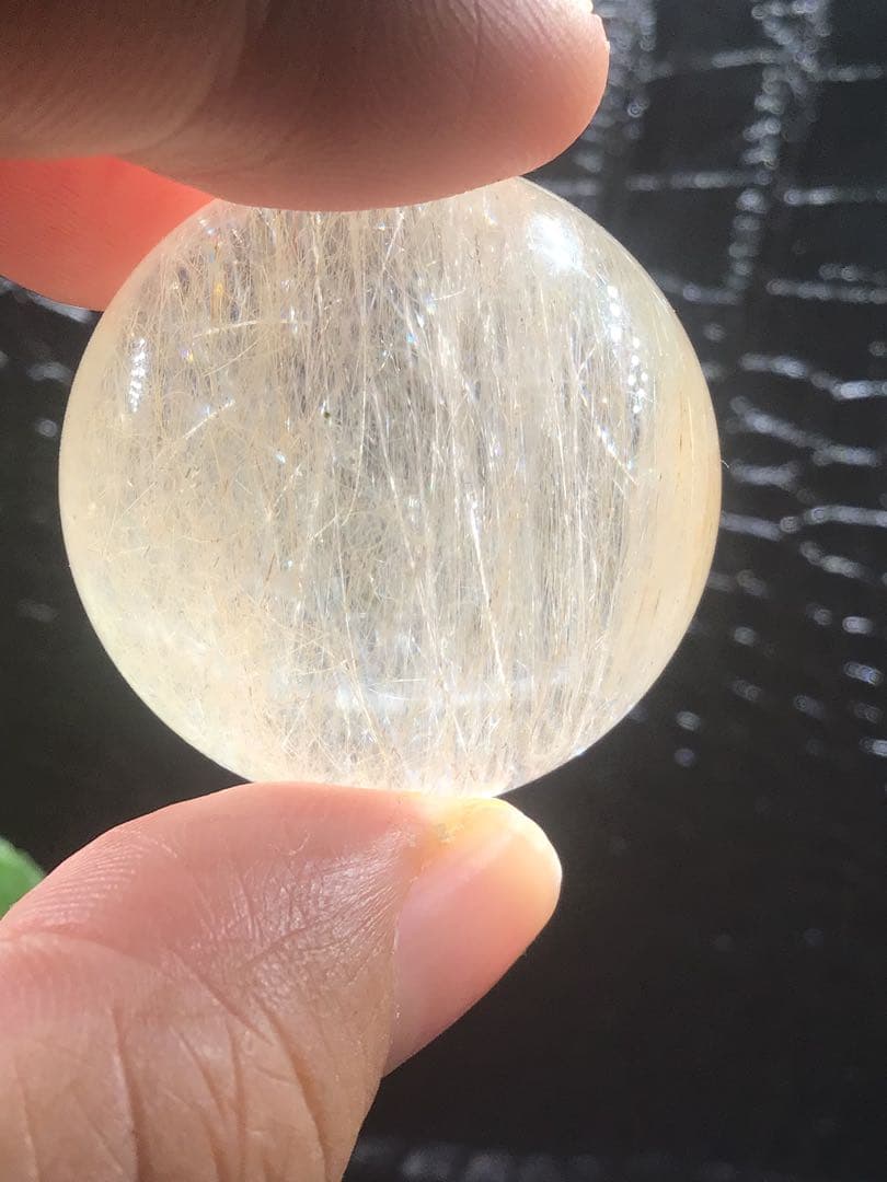 【金銭を呼び込む】金運最強‼️☆高品質☆プラチナルチル入り　本水晶　パワーストーン