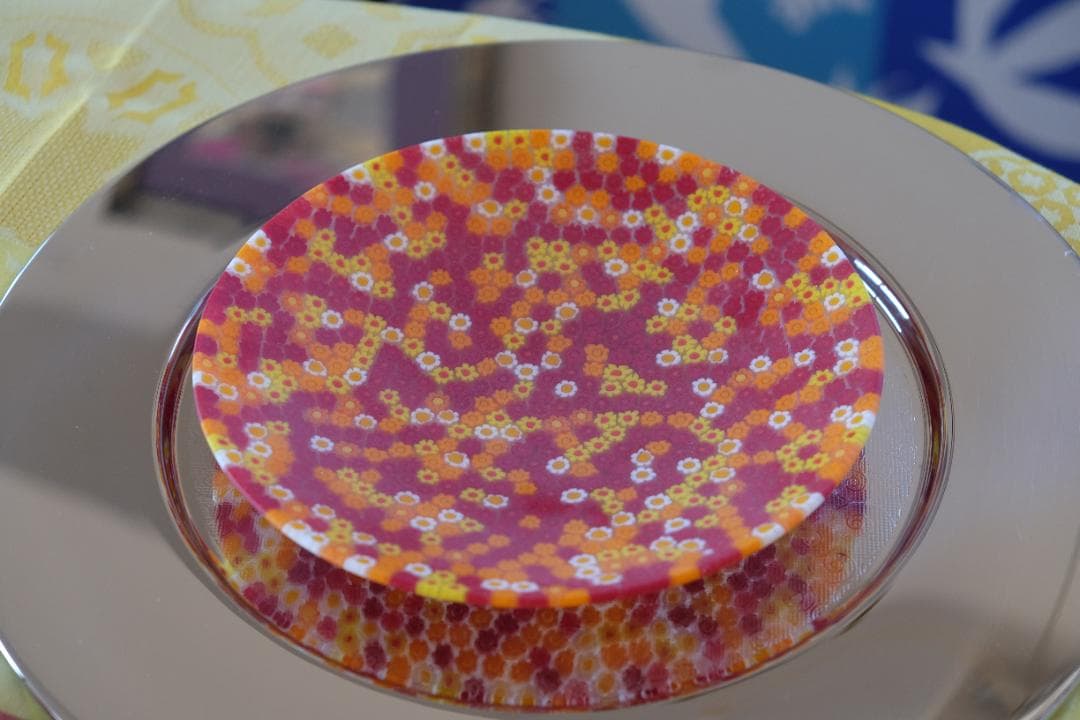 ミルフィオリ エルコーレ モレッティ プレート 皿 黒木国昭/藤田喬平/田子美紀