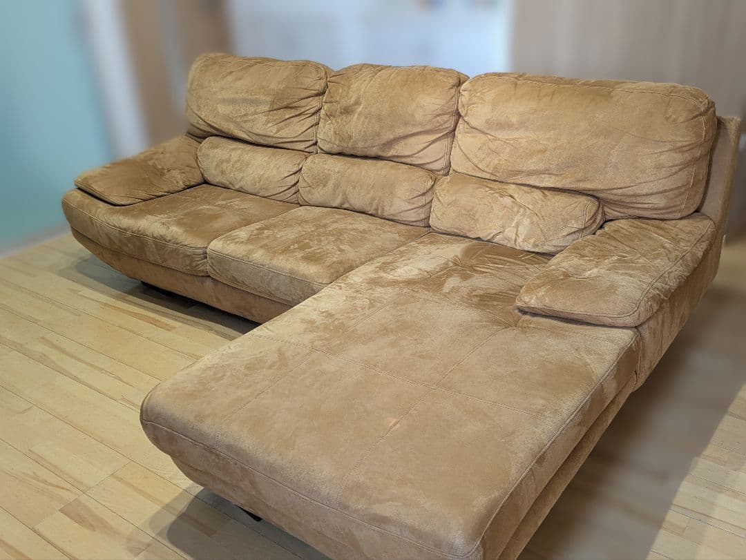 関家具　リラックスフォーム　トレビソ　スモールカウチ左　キャメル