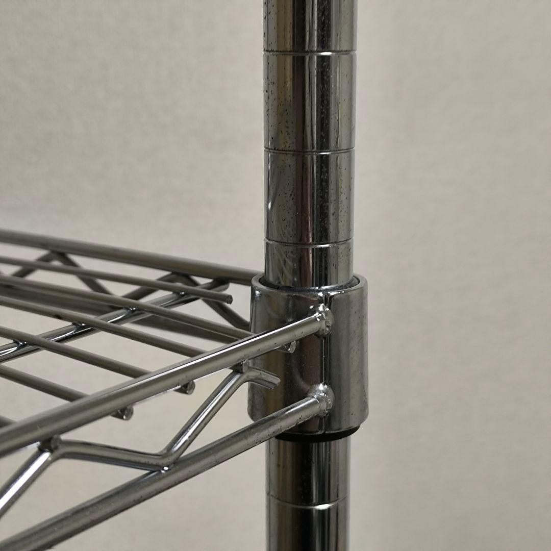 【幅90cm】スチールラック 5段 シルバー 棚板1枚追加済み　値引き交渉可