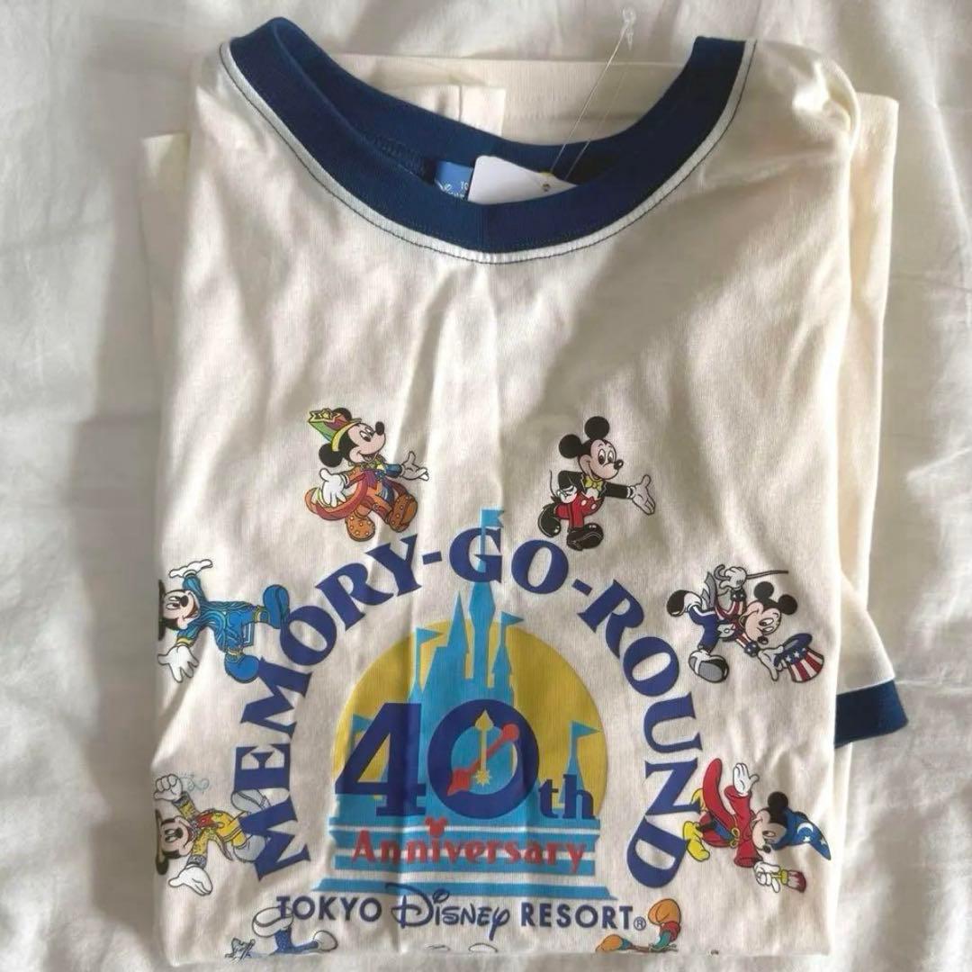 新品未着用】東京ディズニーランドTシャツ40周年MEMORY GO ROUND