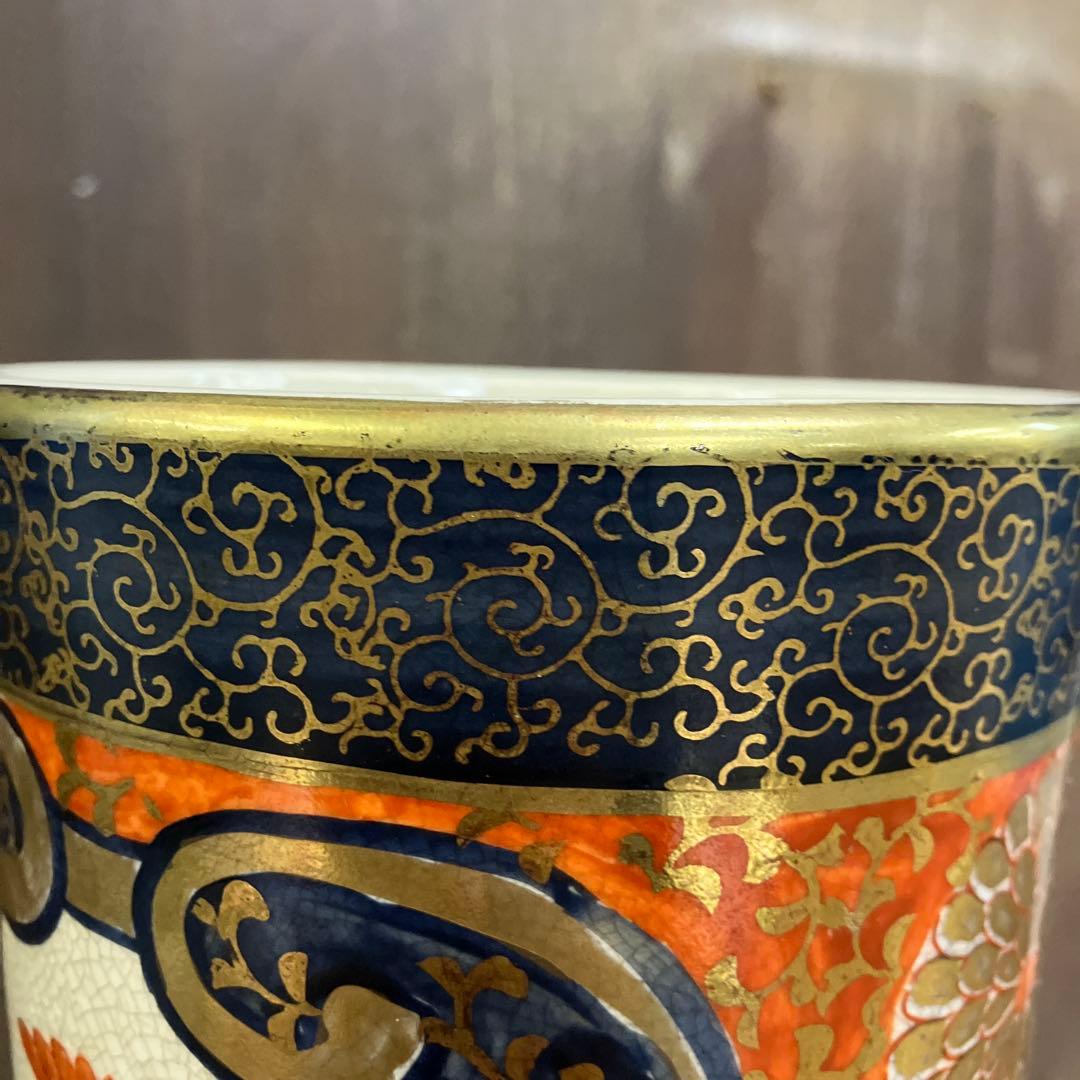 昭和レトロ 伊満里焼 伊万里焼 陶器製 大型 特大 豪華絢爛 色絵 金彩 飾り壺