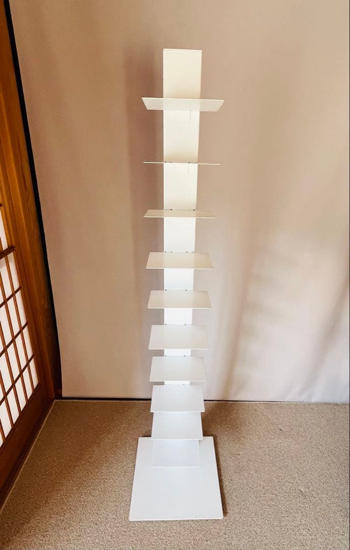 シンテシ　サピエンスブックタワー　10段　ホワイト