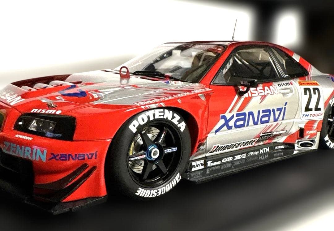 オートアート 1/18 NISSANスカイラインR34 GTR JGTC2002