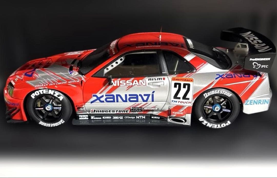 オートアート 1/18 NISSANスカイラインR34 GTR JGTC2002