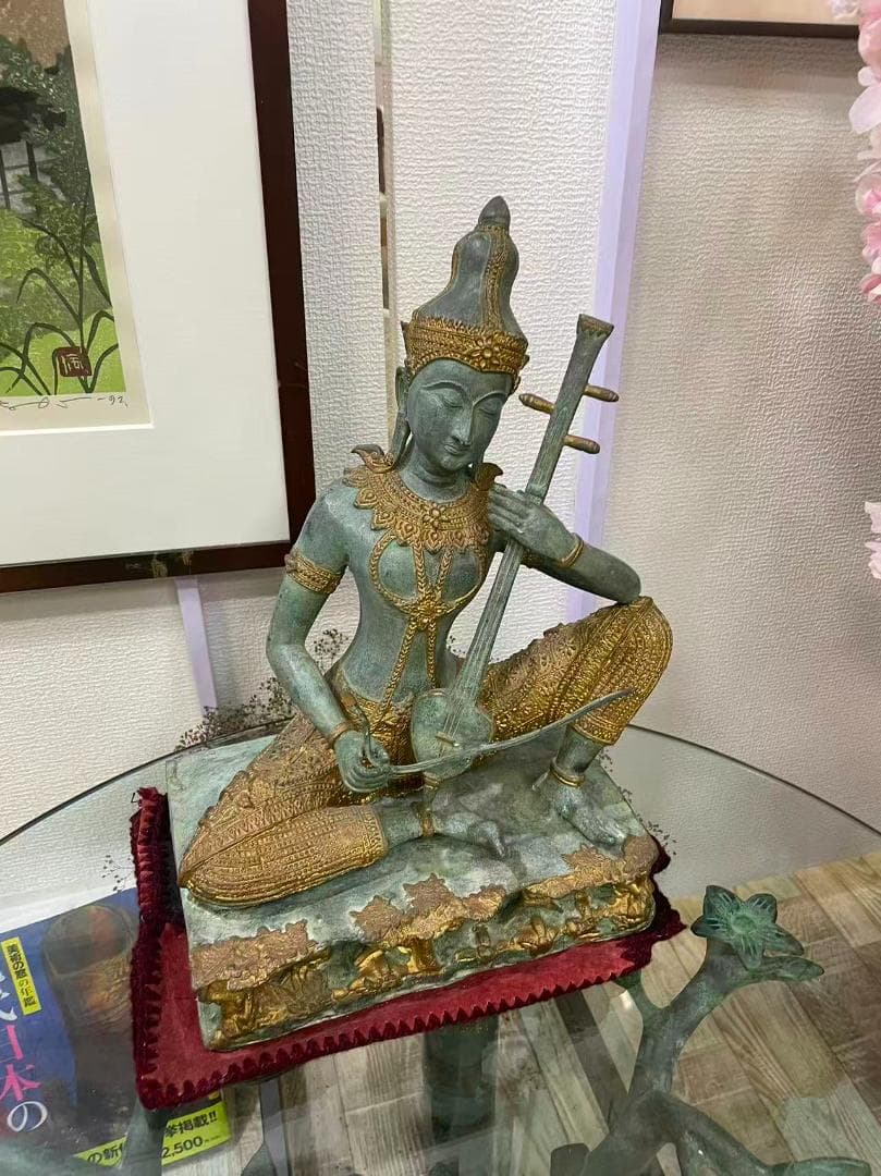 【希少】サイドテーブル　上品 ガラステーブル