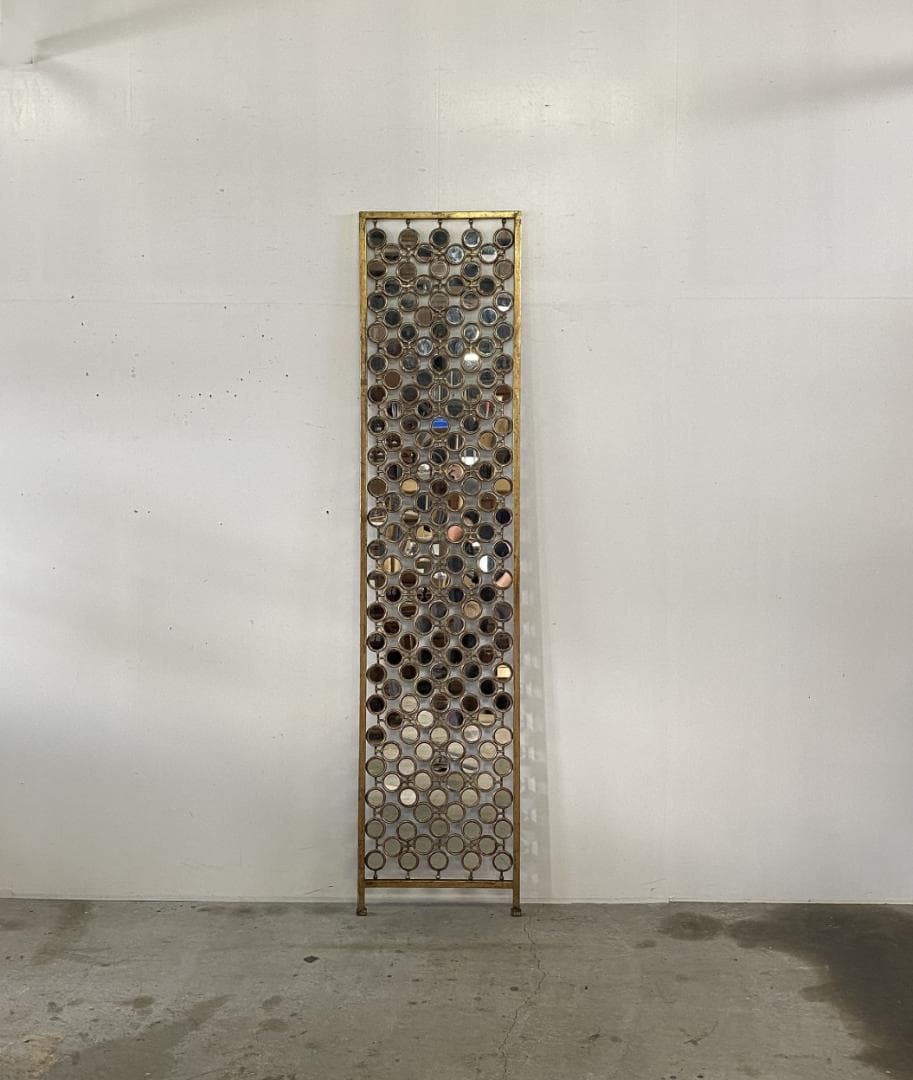 フランス アンティーク l and Mirror Screen 鏡