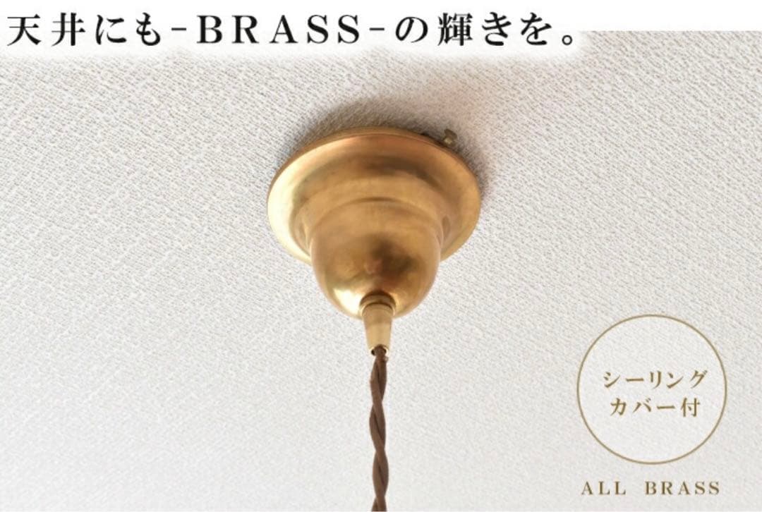 GeneWide ペンダントライト ブラス