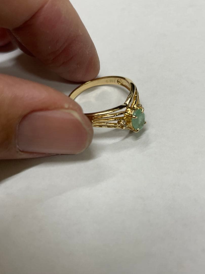 パライバトルマリン　k18リング