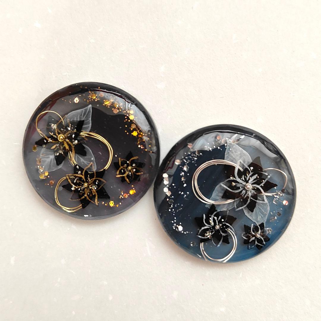 【957】ハンドメイド　レジン　ヘアゴム　ポニーフック