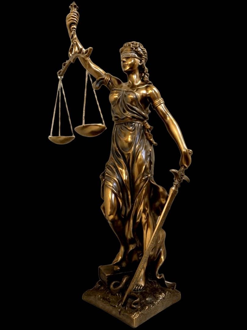 アンティーク 正義の女神の置物 像 ID-391