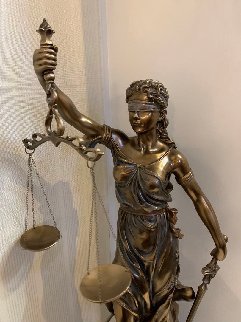 アンティーク 正義の女神の置物 像 ID-391