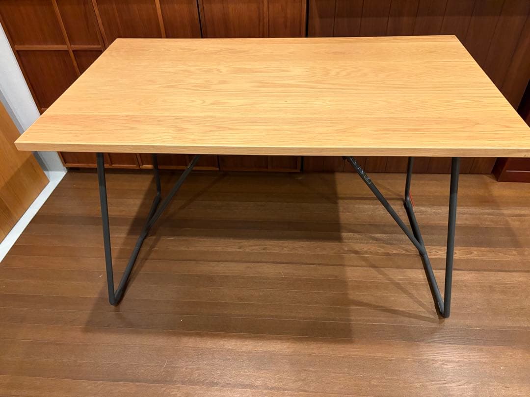 無印良品 MUJI 木製折りたたみテーブル オーク材突板 幅120㎝ - メルカリ