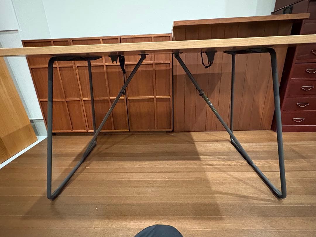 無印良品 MUJI 木製折りたたみテーブル オーク材突板 幅120㎝ - メルカリ