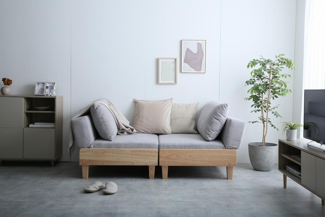 【新品・送料無料】【Estela】リクライニングソファベッド