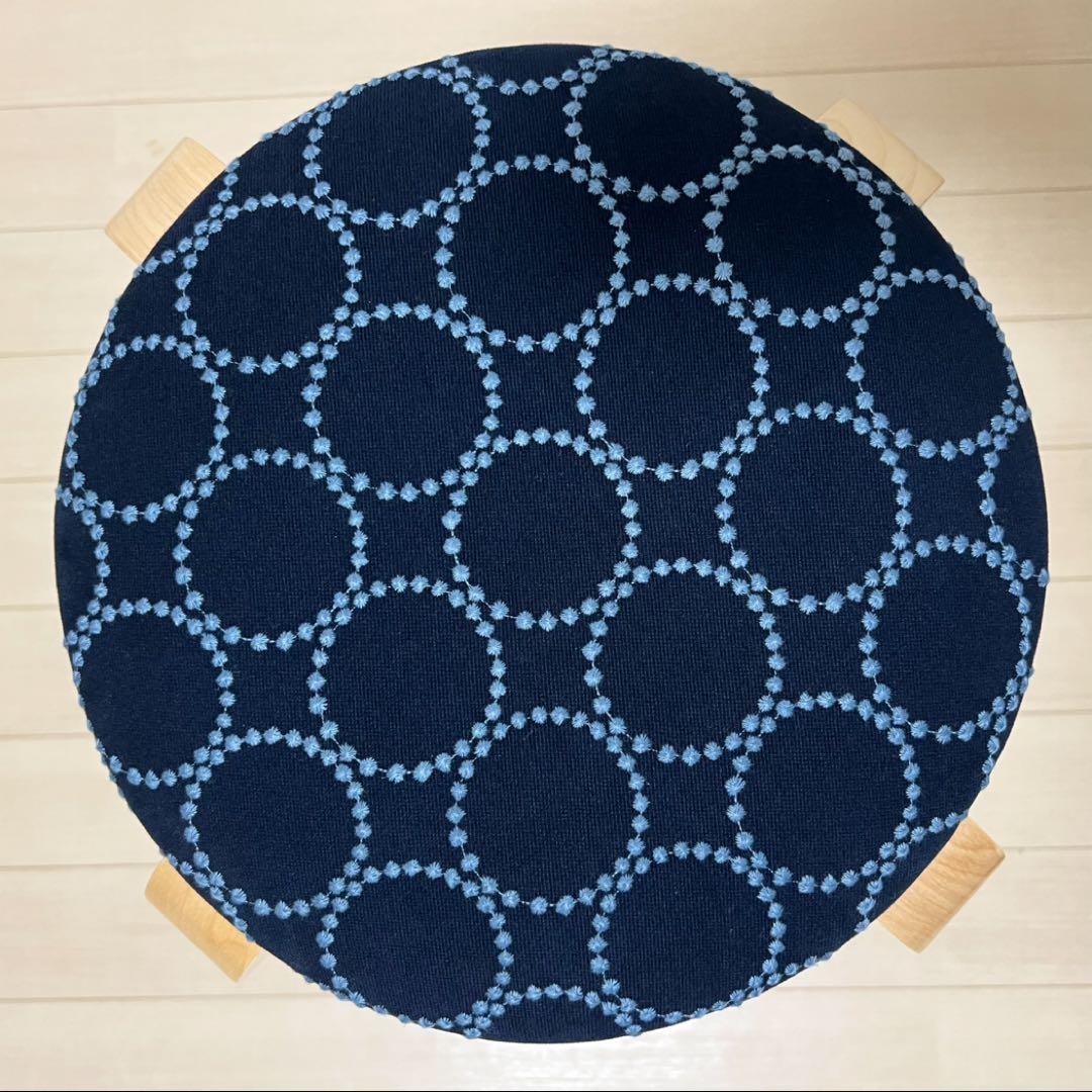 ミナペルホネン スツール タンバリン 丸椅子 【旧インディゴ/ダークグリーン】