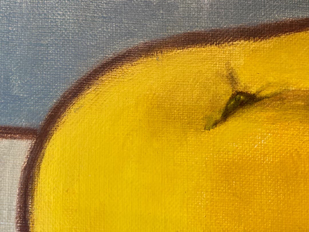 人気作家：笠井誠一の「夏みかん」キャンバスF3号