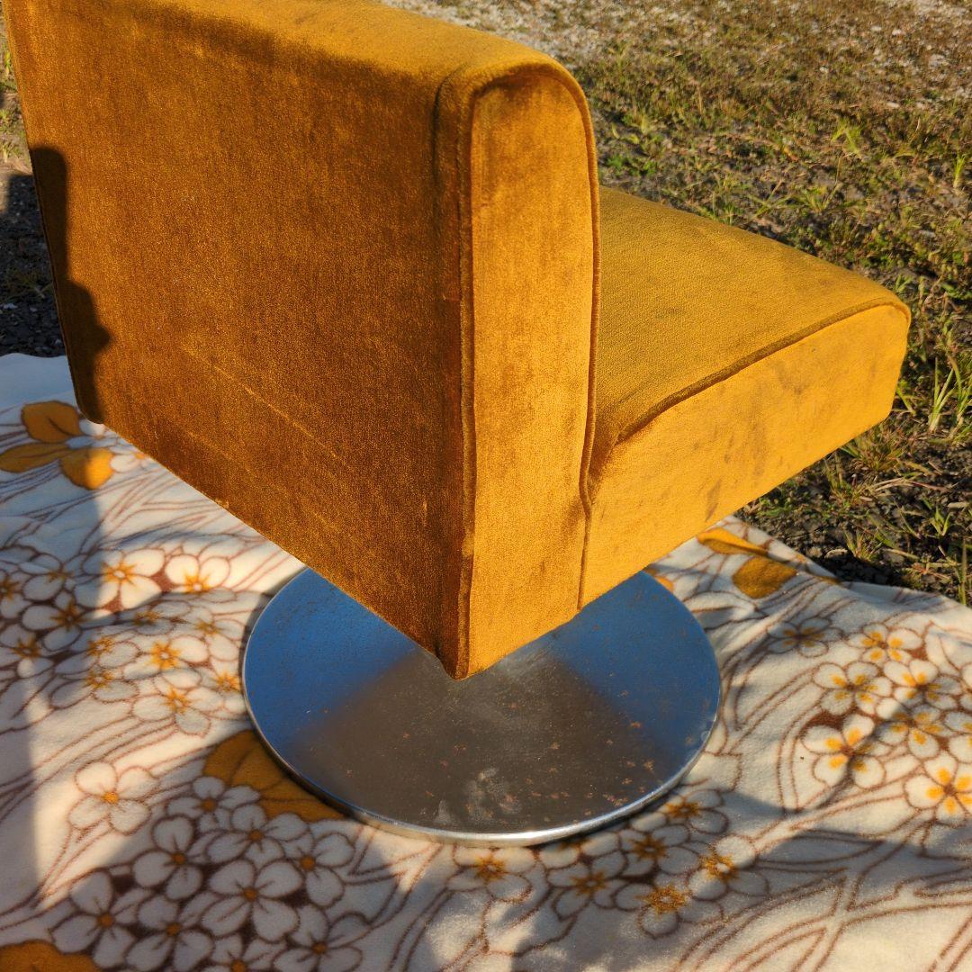 昭和レトロ モケット 1人掛け チェア①ソファ ベルベット ポップ アンティーク