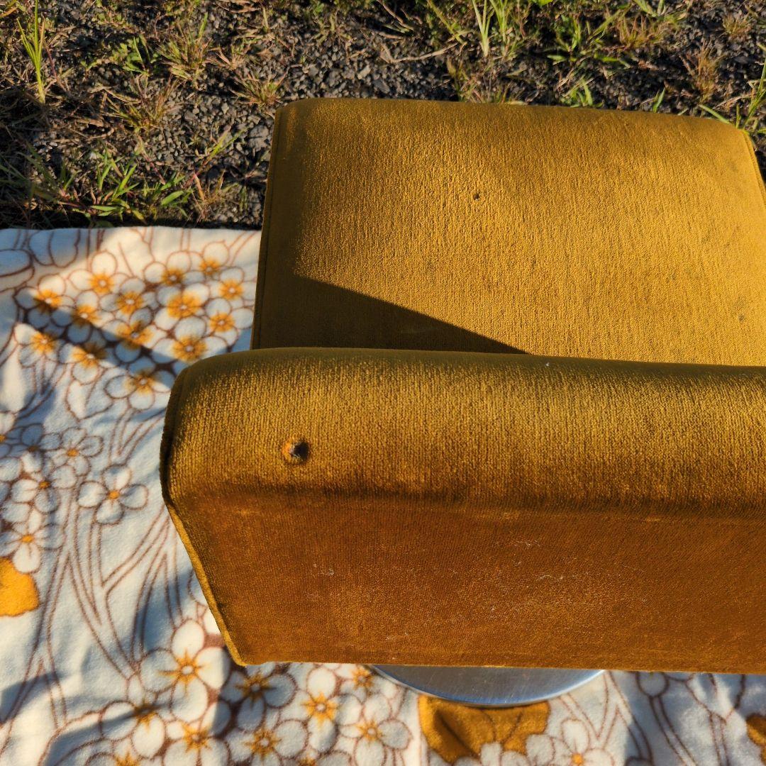 昭和レトロ モケット 1人掛け チェア①ソファ ベルベット ポップ アンティーク