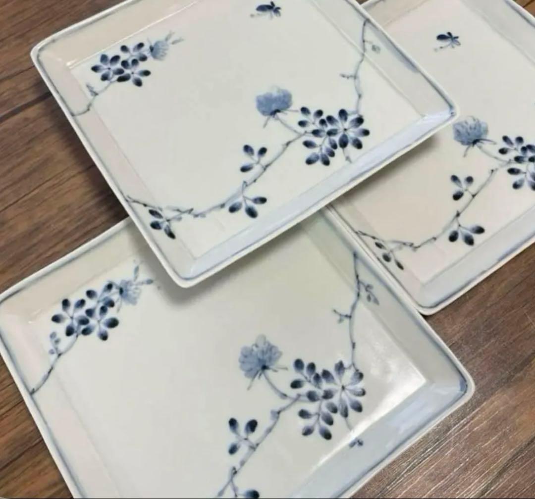 角皿　大皿　波佐見焼　3客セット