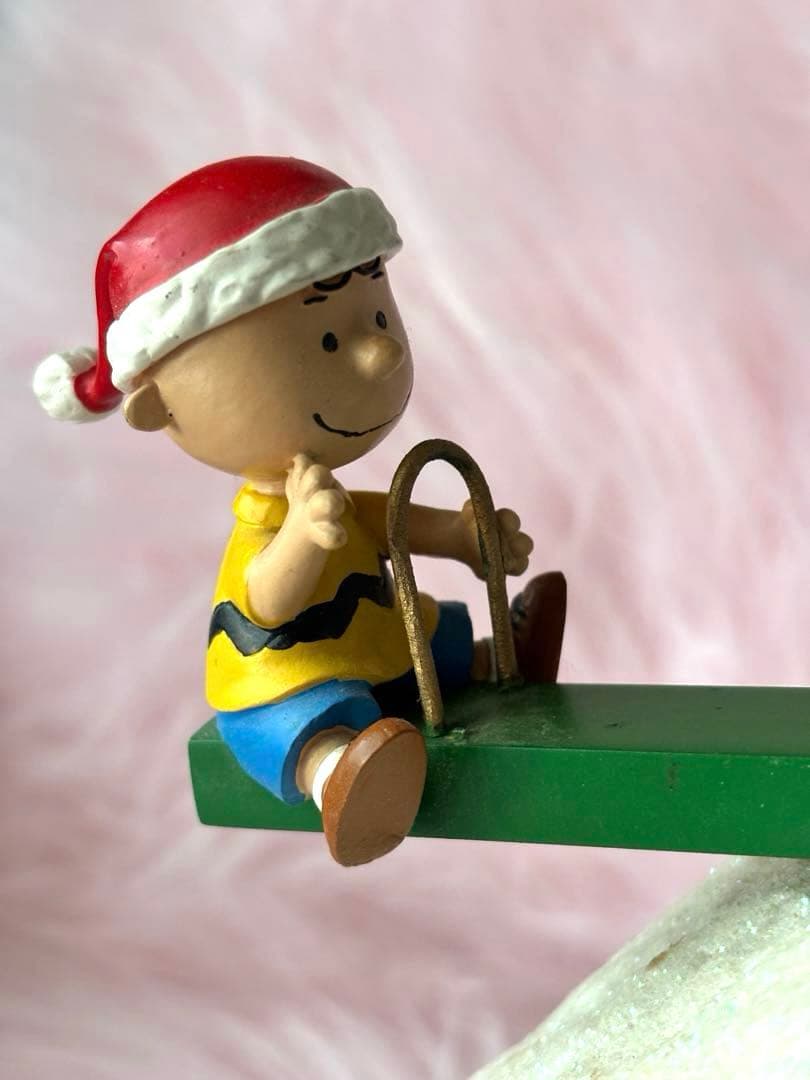 希少】ピーナッツ スヌーピー クリスマス オルゴール 置物 チャーリー