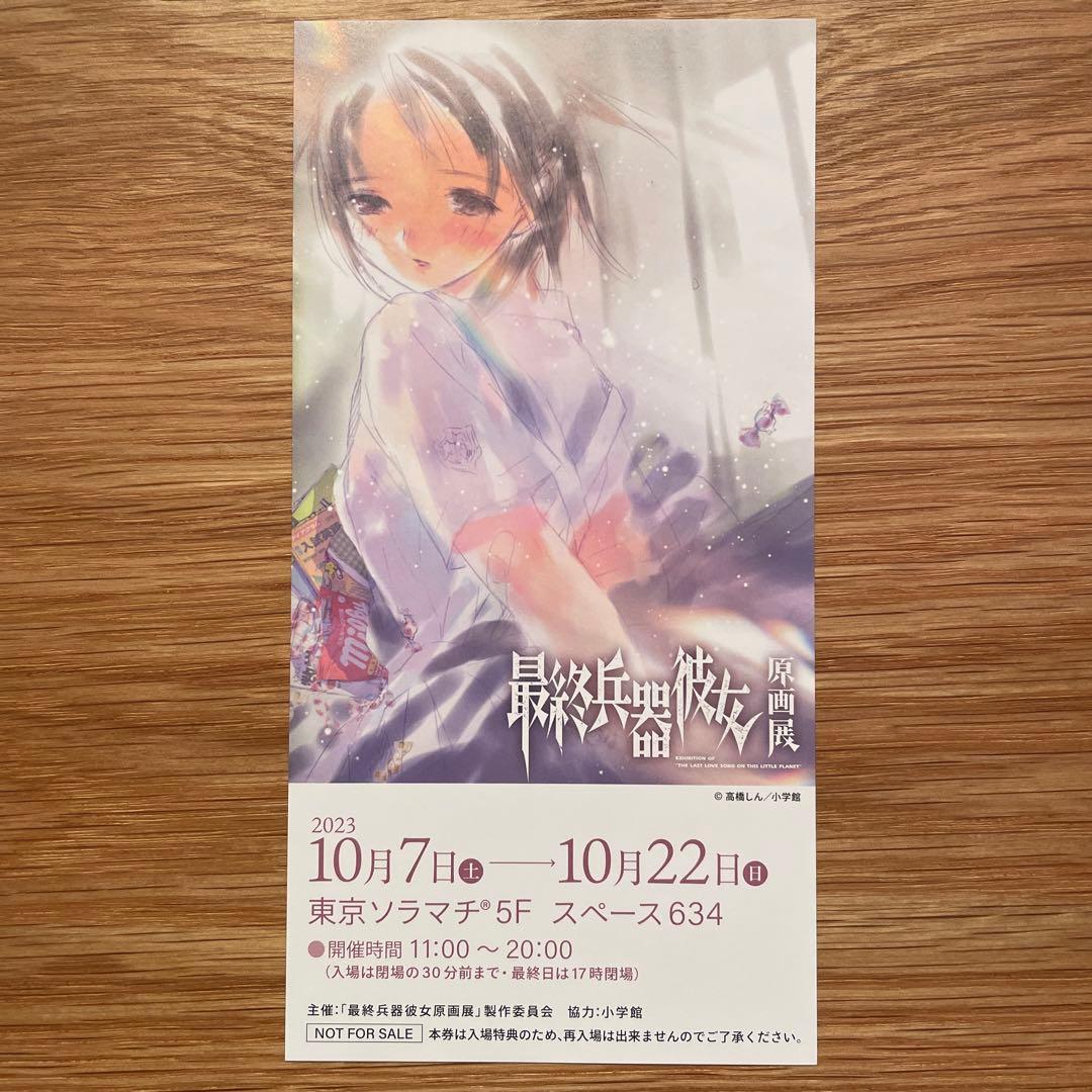 最終兵器彼女 原画展 入場特典 ビジュアルチケット - メルカリ