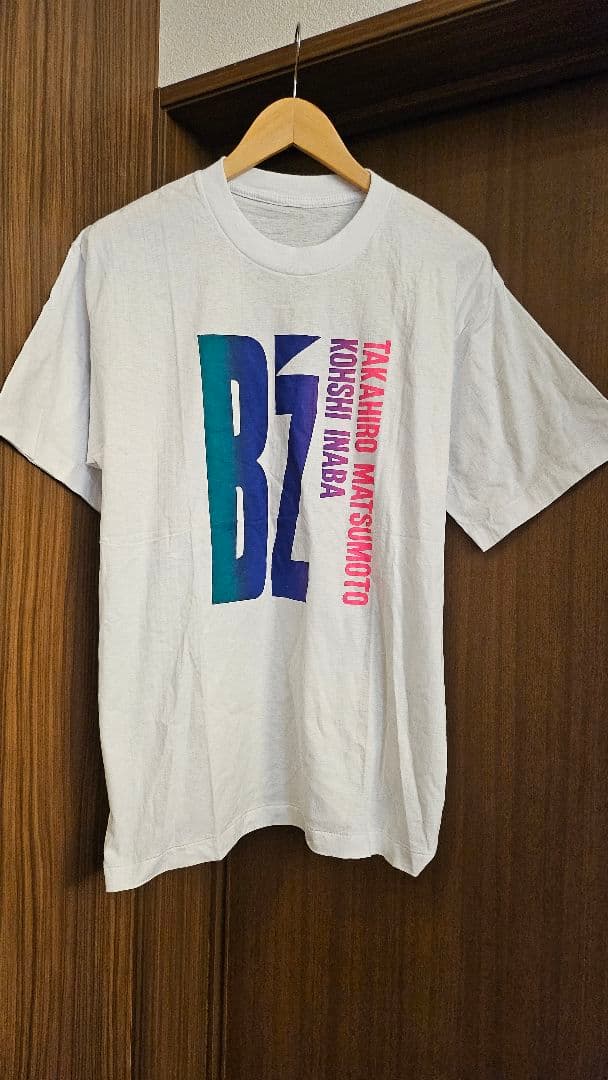 90s ビンテージ B'z 初期 バンドTシャツ シングルステッチ 白 - メルカリ