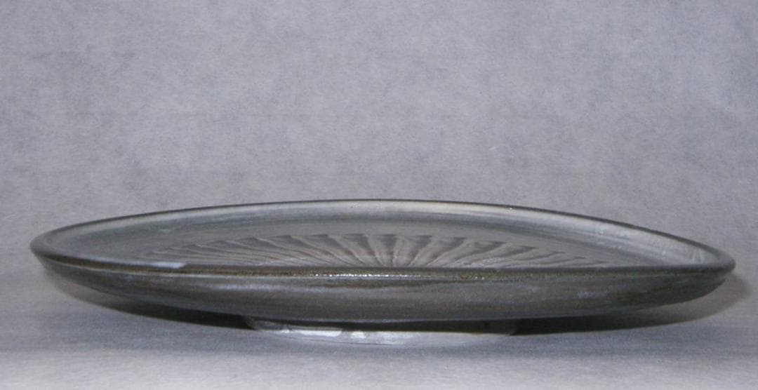 小鹿田焼「切立丸皿（刷毛目）８寸」1枚【 送料確認用出品 】