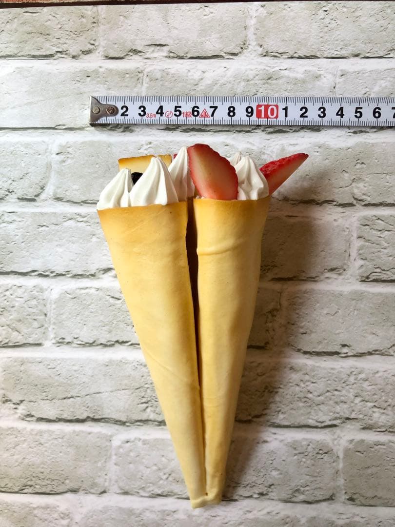 食品サンプル フルーツサンデー&ストロベリー&アイスクレープセット