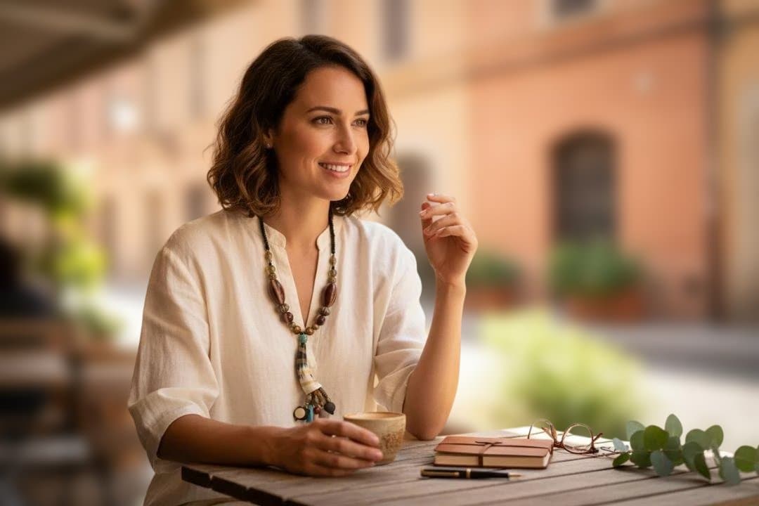 ホーンチャーム×真鍮ビーズ エスニック ロングネックレス [並行輸入品]