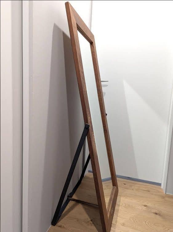 【xuki】ウォールナット無垢材フレーム 姿見 大型スタンドミラー