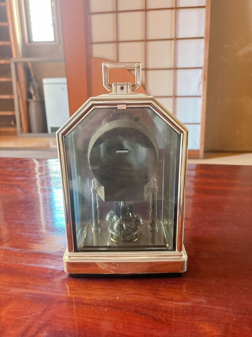 骨董品 時計 SEIKO 回転飾りつき からくり時計