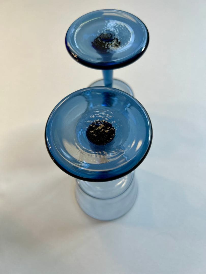 \"美品\" 有永浩太②「ビストログラス」ペア 藍紺色