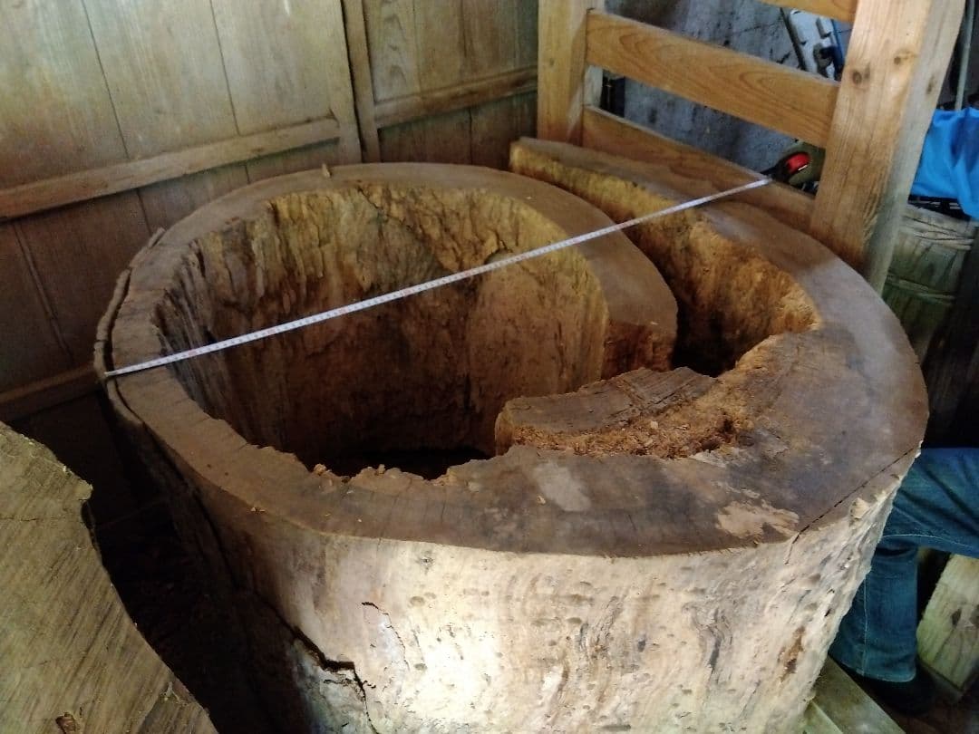 欅天然木の丸太　インテリア用