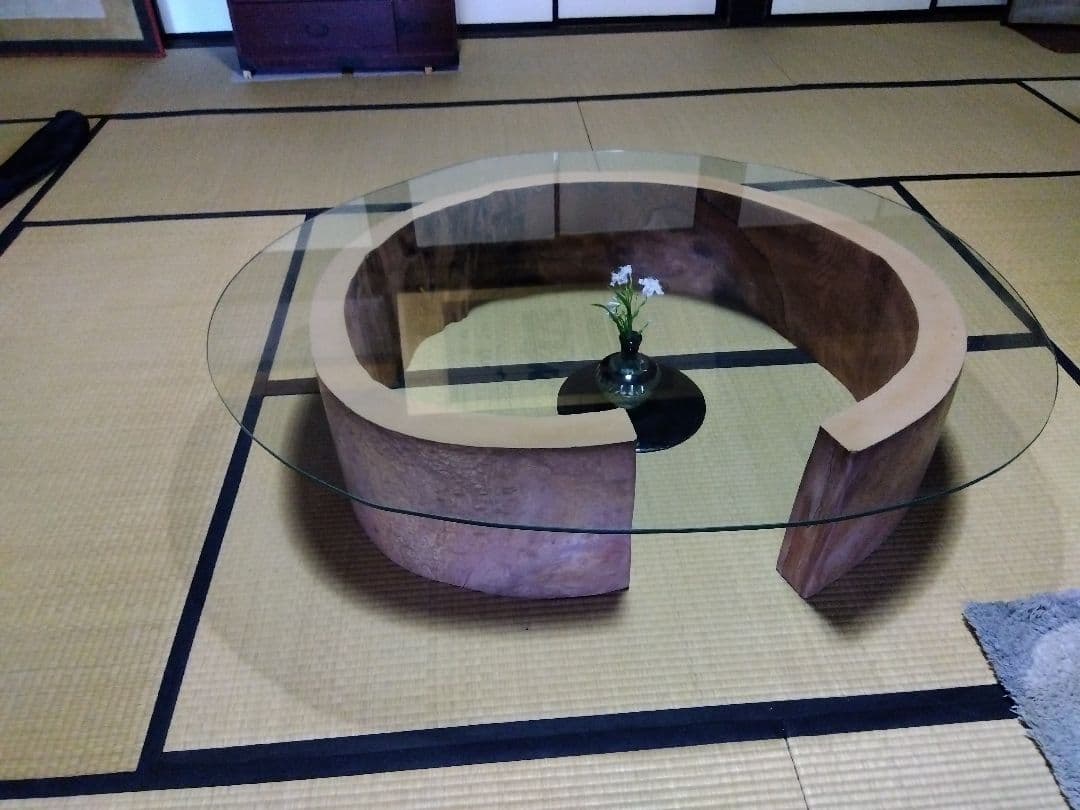 欅天然木の丸太　インテリア用