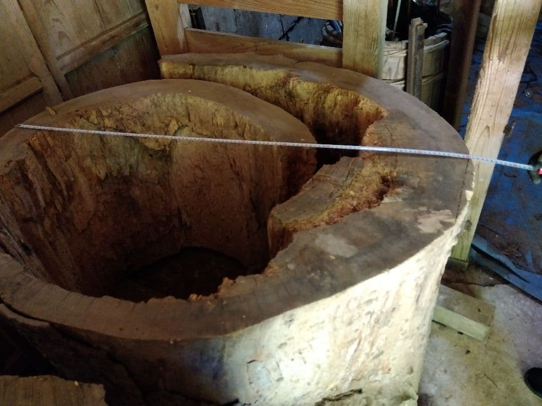 欅天然木の丸太　インテリア用