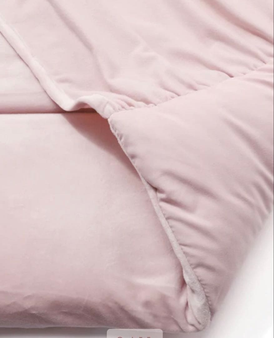 新品フランフラン　WARMY アルガンオイル加工 フリル ベッドパッド ダブル