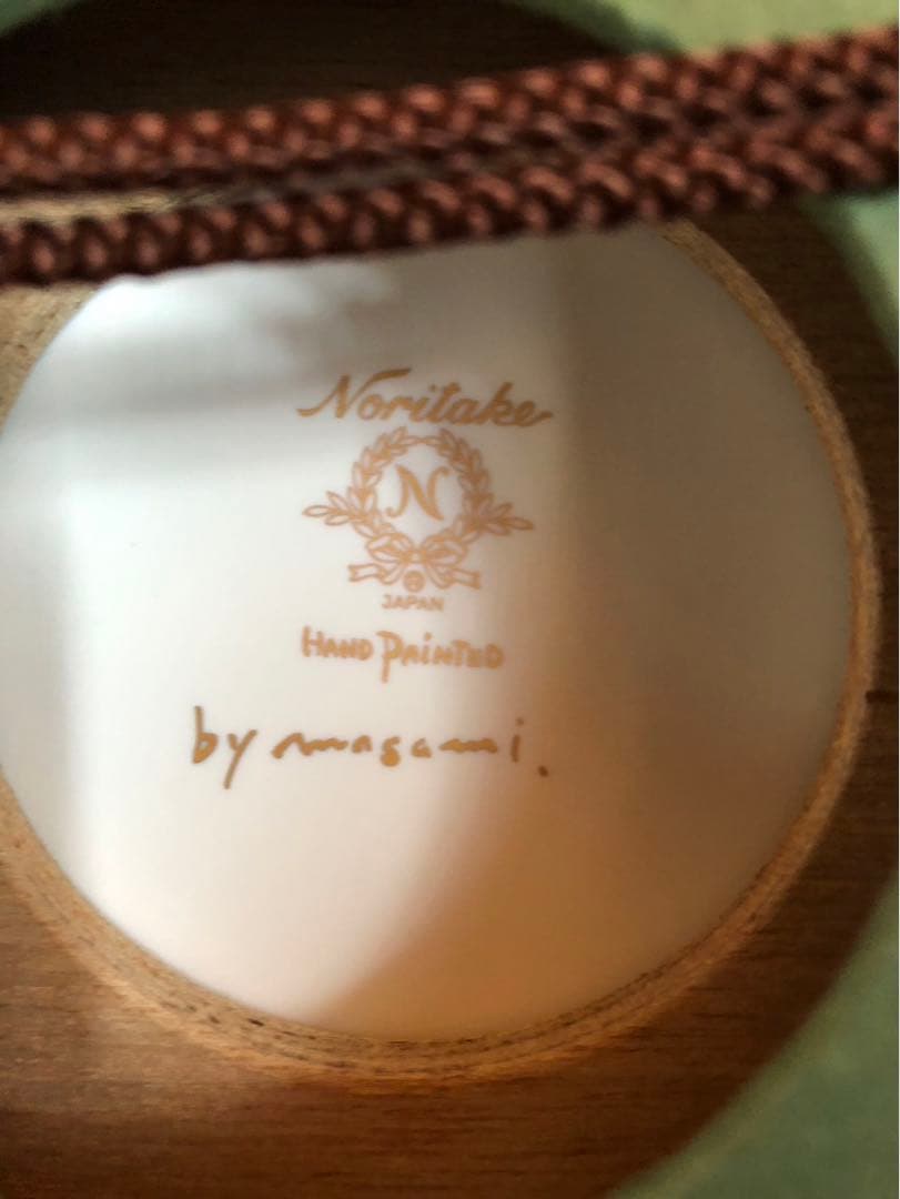 ノリタケ　陶版　額　アオカケス　ハンドペイント