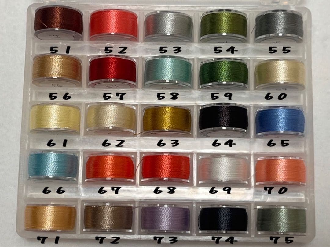 推しぬい 刺繍糸 サンプル一覧 ①