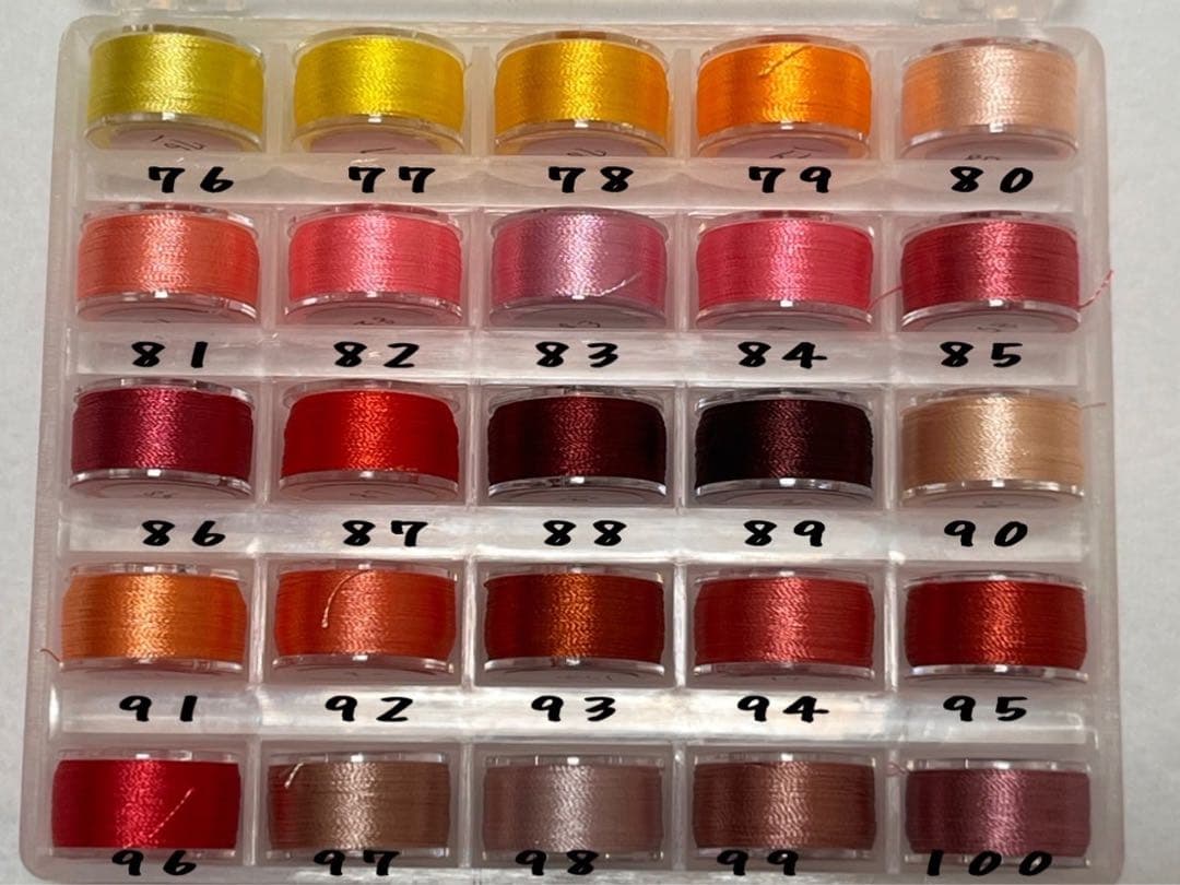 推しぬい 刺繍糸 サンプル一覧 ①