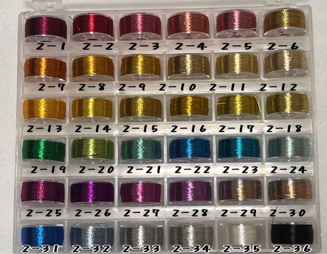 推しぬい 刺繍糸 サンプル一覧 ①