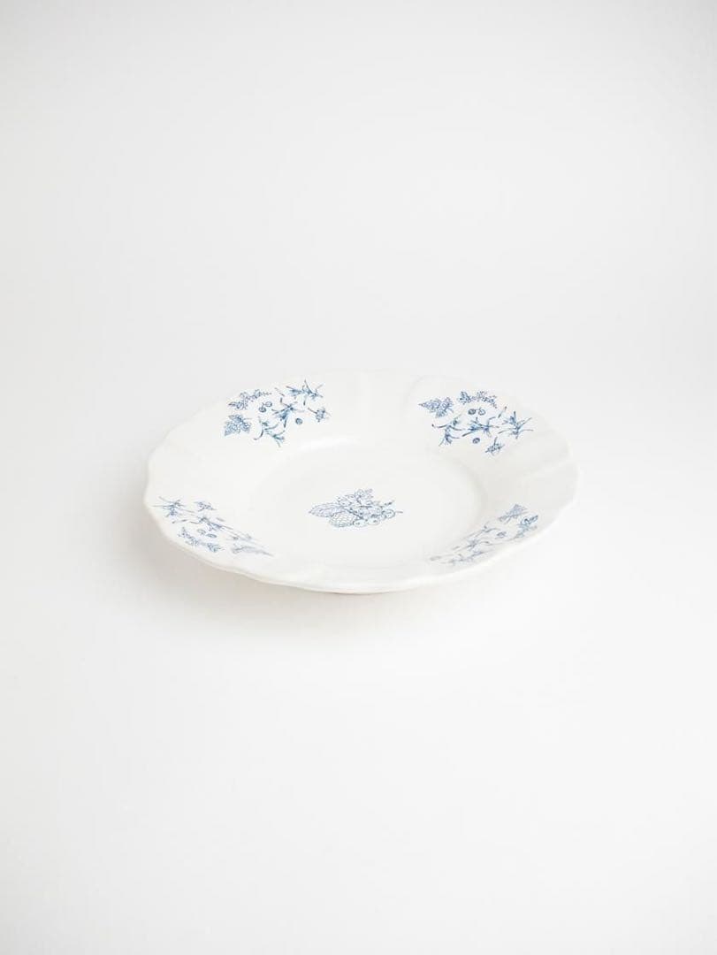 レリーフリム皿(青) / 河合竜彦×三宅瑠人