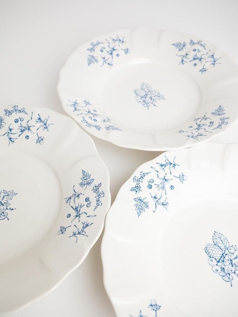 レリーフリム皿(青) / 河合竜彦×三宅瑠人