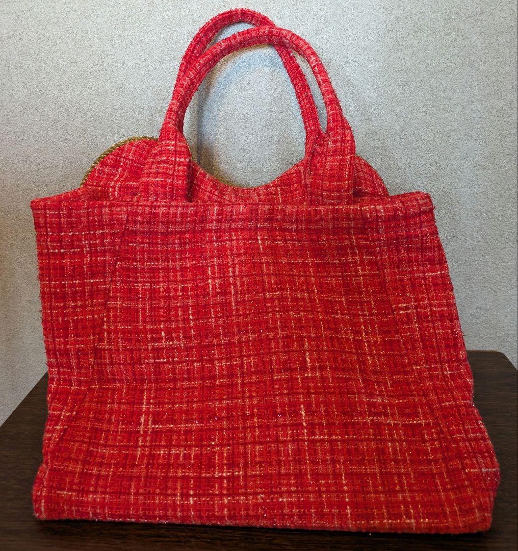 VORAVAJ BANGKOK フェアトレードバッグ　レッド ft-2