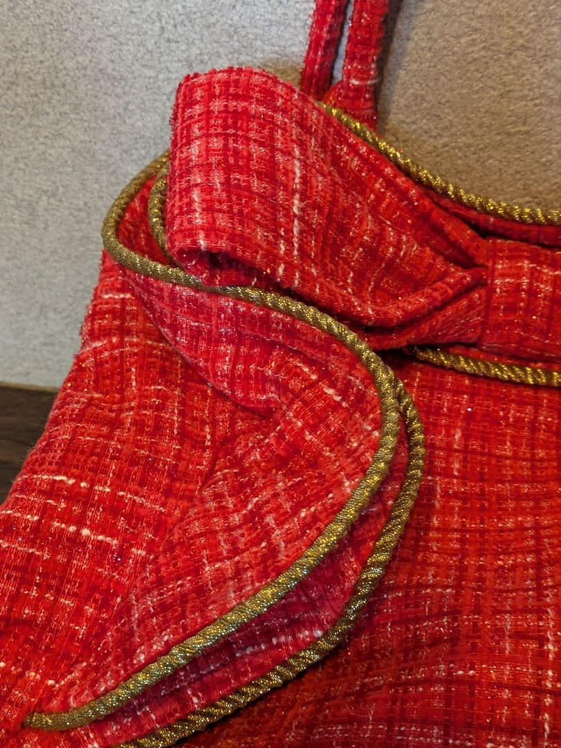 VORAVAJ BANGKOK フェアトレードバッグ　レッド ft-2