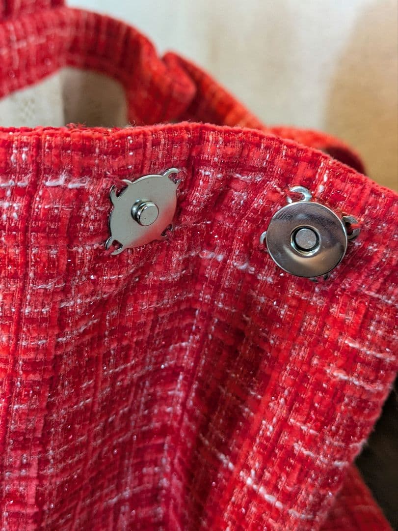 VORAVAJ BANGKOK フェアトレードバッグ　レッド ft-2