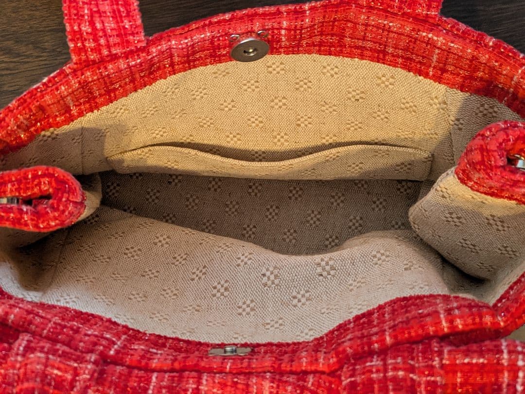 VORAVAJ BANGKOK フェアトレードバッグ　レッド ft-2