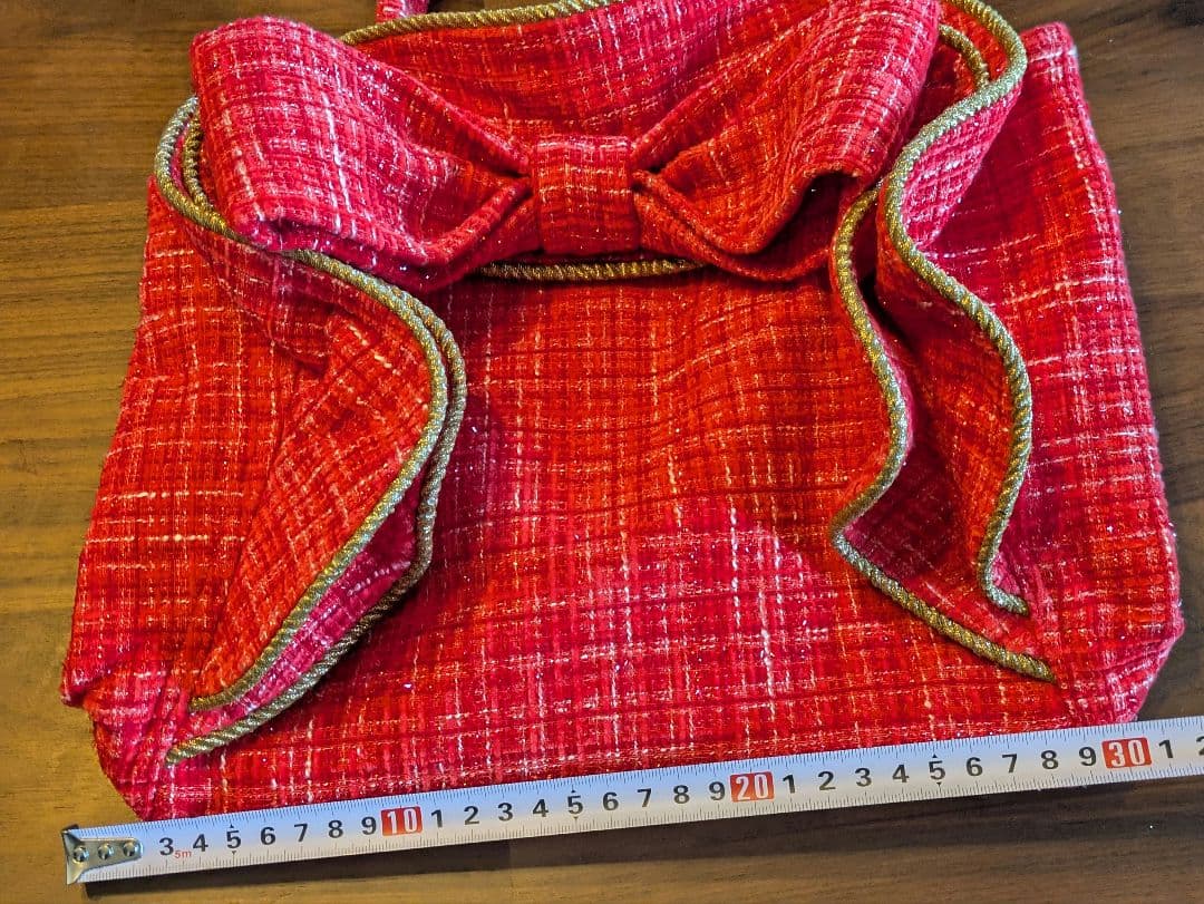 VORAVAJ BANGKOK フェアトレードバッグ　レッド ft-2